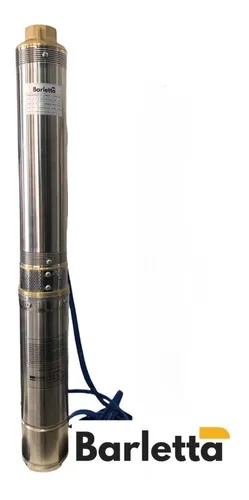 BOMBA SUMERGIBLE BARLETTA 4SDM 4/14 PARA POZO PROFUNDO 4” 1.5 HP 220V CON CABLE 50M Y CAJA ELÉCTRICA
