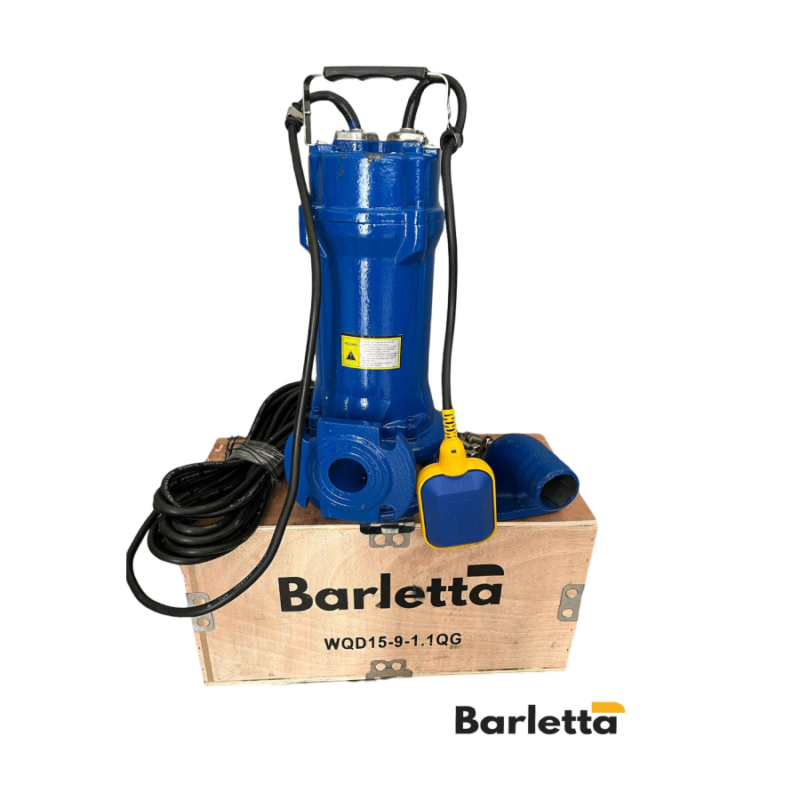 BOMBA TRITURADORA BARLETTA. WQD15/9/1.1QG 1.5HP 230V 1½&quot;