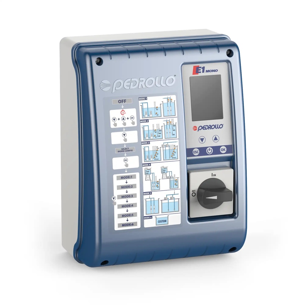 TÁBLERO ELÉCTRICO  E2-MONO 230VAC 18A